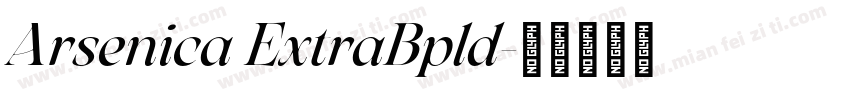 Arsenica ExtraBpld字体转换